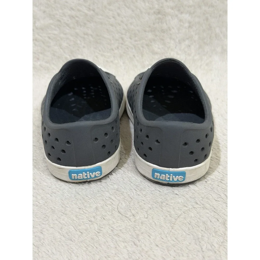 Native Kids Slip On Shoes Black White Rubber Water Sneakers C5 12–18 Mo